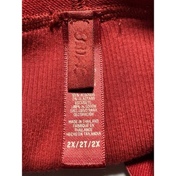 Skims Womens Plus Size 2X Boyfriend Boxer Shorts Red Lounge Sleepwear Comfort - Picture 6 of 8